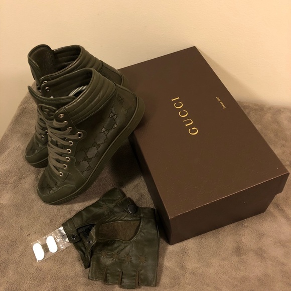 Gucci Other - Gucci Coda Sneaker military green 8.5G US 9.5
